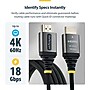 StarTech 6 ft. HDMI Cable, Male-to-Male, Black (HDMI2-FLEX-4K60-6F)~#|#~1071A4AA-195A-4E6B-BDFAAA95C39F21CC_sc7