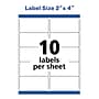 Avery TrueBlock Laser Shipping Labels, 2" x 4", White, 5,000 Labels/Box (95910)~#|#~107534ED-032E-4700-BC6A582DD79F57EF_sc7