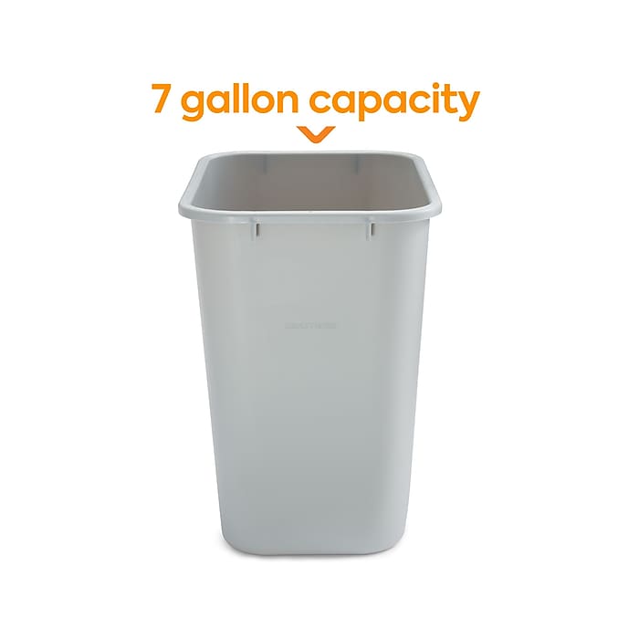 Coastwide Professional™ Indoor Trash Can Without Lid, Gray
