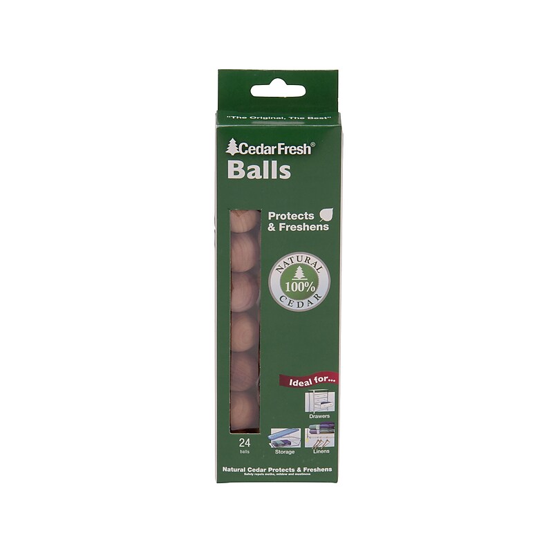 Cedar Fresh Cedar Balls, Natural, 24/Pack (17824) image 1