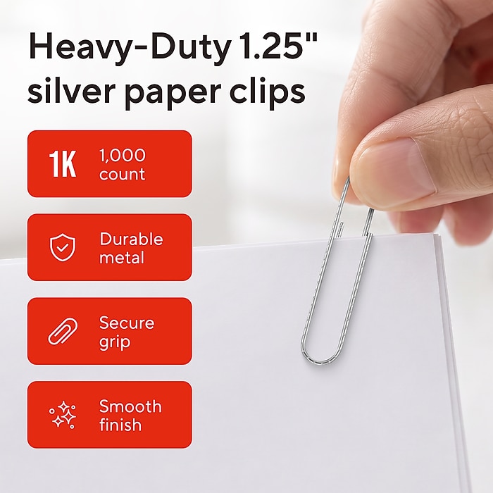 Staples Paper Clips, 1.25