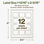 Avery Hemp Rectangle Laser/Inkjet Multipurpose Labels, 1-13/16" x 2-3/16", Off-White (960/Box)~#|#~107957AB-EFEA-4535-A8AE0AC3246AADDC_sc7