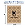 Avery Laser/Inkjet Circle Multipurpose Labels, .75" Dia., Kraft Brown, 8000 Labels/Box ( 94504)~#|#~107CEB70-1D69-4D03-8C09D2CAFE3DCDB6_sc7