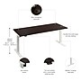 Bush Business Furniture Move 40 Series 72"W Electric Adjustable Standing Desk, Mocha Cherry (M4S7230MRWK)~#|#~10802F16-A1E5-4149-90B7C2805296F5CA_sc7