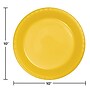 Creative Converting Touch of Color 10" Plastic Plates, School Bus Yellow, 240 Plates/Carton (28102131)~#|#~108307D9-167F-4615-B87A6DE76330267D_sc7
