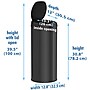 iTouchless Stainless Steel Round Sensor Trash Can with AbsorbX Odor Control System, Black, 13 Gal. (MT13RB)~#|#~10884CB1-4956-4F7C-9AFDC7C919185FC7_sc7
