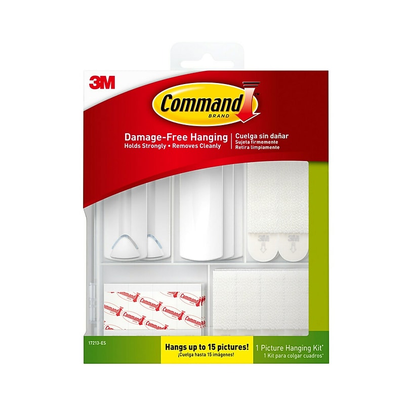 Command Hanging Assortment Kit, White/Clear, 50/Pack (17213-ES) image 1