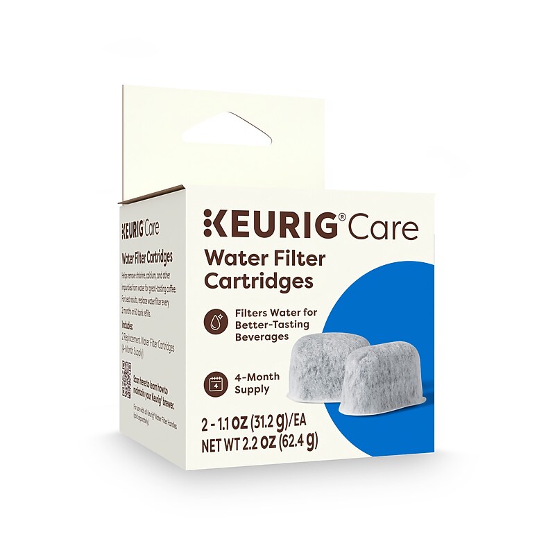 Keurig® Replacement White Charcoal Water Filter Cartridges, 2/Pack (5084) image 1