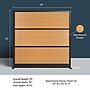 Luxor Beechwood 3-Panel Room Divider, 70"H x 70"W, Beech Grain (PPWL014)~#|#~108DC330-7ECD-40A9-A57830356D320A2D_sc7
