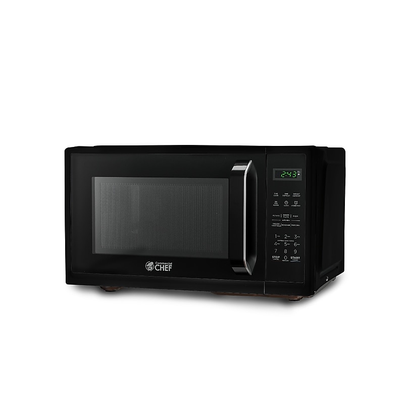 Commercial Chef 0.9 Cu. Ft. Countertop Microwave, Black (CHM9MB) image 1