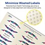Avery Pearlized Ivory Oval Multipurpose Labels, 1-1/8" x 2-1/4", Ivory, 2100/Box (94054)~#|#~108F3F98-865B-4D16-876208F0DD84637F_sc7