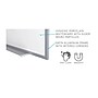 Ghent Magnetic Hygienic Porcelain Dry-Erase Whiteboard, Aluminum Frame, 4'H x 7' 4"W (M4-47-4)~#|#~10902E85-84FE-4829-8AE0EA052BF58DCD_sc7