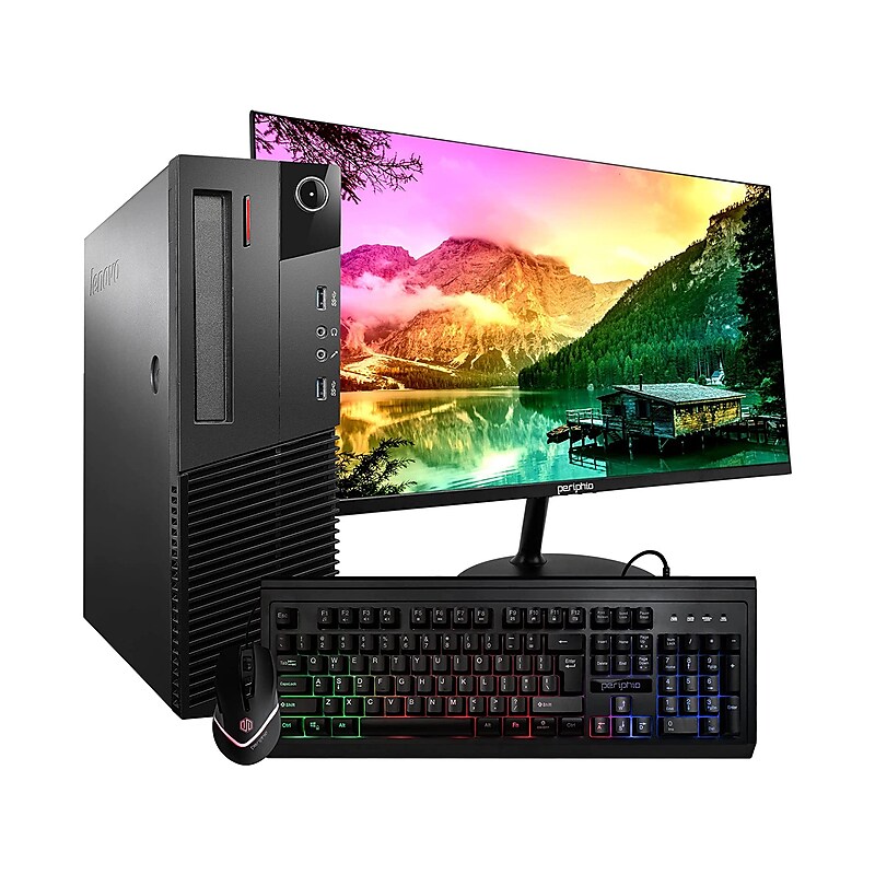 Lenovo ThinkCentre M93p Refurbished Desktop Computer, Intel Core i5-4670, 16GB Memory, 500GB SSD & 1TB HDD (BTG-00049772STP) image 1