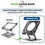Uncaged Ergonomics 10.2" x 10" Metal Swivel Laptop Stand 2.0, Black (SLS-Black)~#|#~1095EB13-D19F-4888-8E9E18846DEBB095_sc7