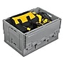 Mount-It! 68.68 Quart Folding Storage Crate with Hinged Lid, Plastic, Gray (MI-908)~#|#~10970C7F-7C04-491E-9D0C3FEFEDB50EFA_sc7