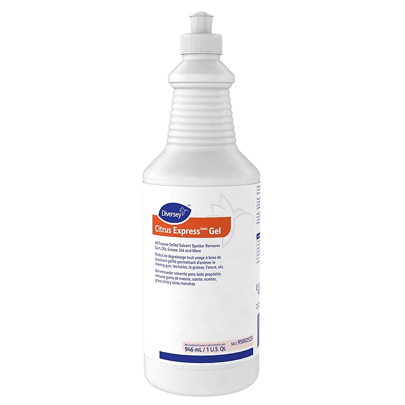 Diversey Express Gel All-Purpose Solvent Spotter, Citrus, 1 Quart (95002523) image 1