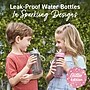 bentgo Plastic Water Bottle, 15 oz., Petal Pink Glitter (BGKDWB1-PP)~#|#~109F0ED9-0662-4E5D-8BD8959E7E89E47D_sc7
