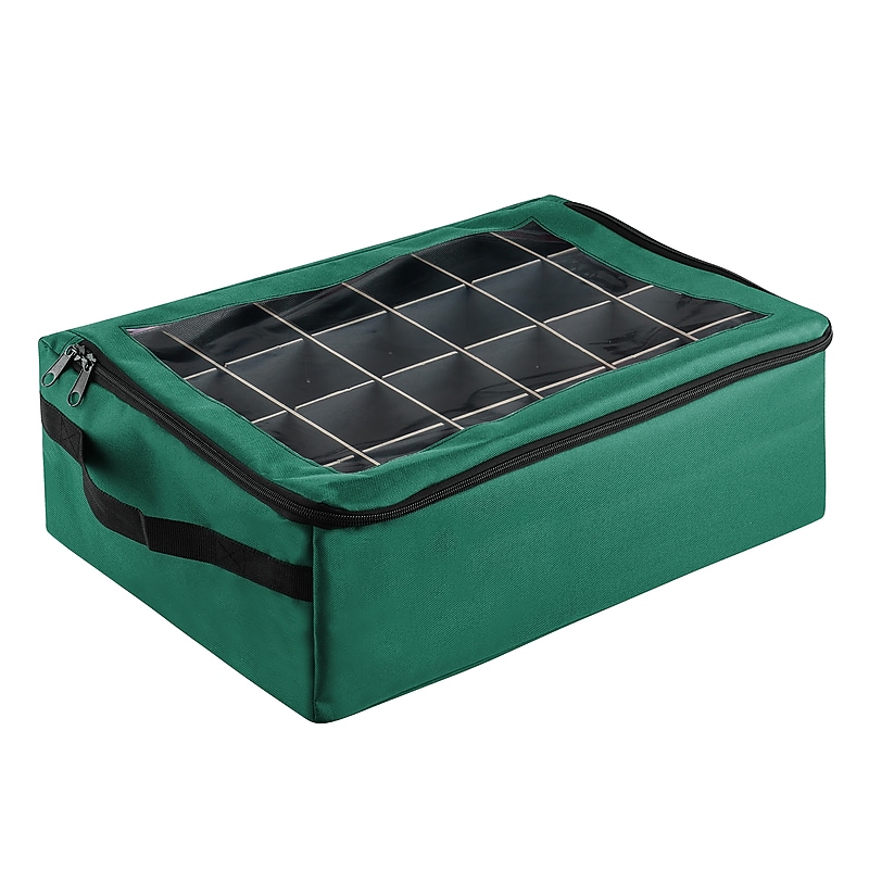 Tiny Tim Totes Ornament Storage Box, Green (83-DT5575) image 1