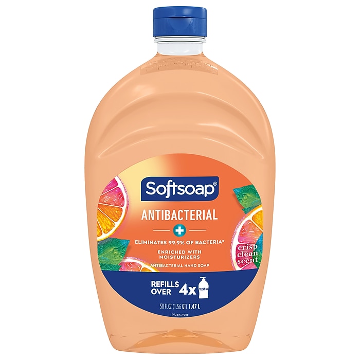 新品未使用USA Softsoap177ml &レフィル1890ml 2点セット Softsoap Antibacterial Liquid Hand Soap Refill, Crisp Clean Scent