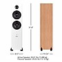 Fluance Ai81 2-Way Floorstanding Tower Speakers with 150W Built-in Amplifier, Bamboo Veneer (AI81W)~#|#~10A821C2-3B3E-4D9B-8E95AE0BE1854362_sc7