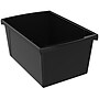 Storex Plastic Medium Classroom Storage Bin, 16.75"x 11.87"x 8.28", Black, Pack of 2 (STX61429U06C-2)~#|#~10AB8D19-9590-4C6C-8BA460689143B513_sc7