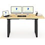 FlexiSpot E7Q 72"W Electric Adjustable Standing Desk, Bamboo/Black (E7QBR7230-LBZB)~#|#~10B4FD6A-8D49-496D-AE56C939CE855968_sc7