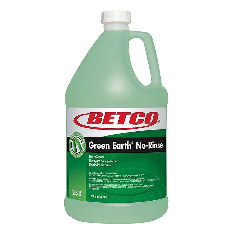Betco No-Rinse Floor Cleaner, Rain Fresh, 128 Oz., 4/Carton (BET2580400) image 1