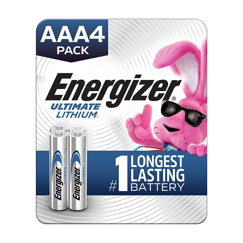 Energizer Ultimate Lithium AAA Battery, 4/Pack (L92SBP-4) image 1