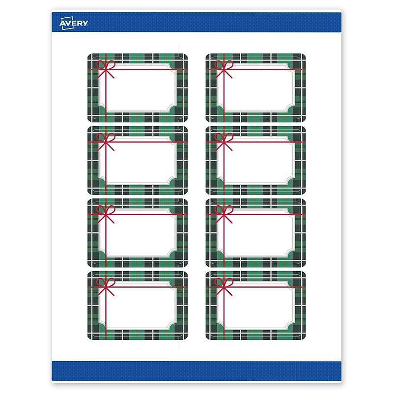 Avery Rectangle Multipurpose Labels, 2" x 3", White, 80/Pack (19479370407) image 1