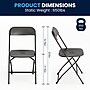 Flash Furniture HERCULES™ Plastic Armless Folding Chair, Black, 20/Pack~#|#~10BC86EA-130B-4308-B669ED4FD2F1B0D8_sc7
