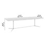 Bush Business Furniture 120W x 48D Boat Shaped Conference Table with Metal Base, Black Walnut (99TBM120BWSVK)~#|#~10BDCE41-535D-4B91-9DB94C44A863FA06_sc7
