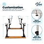 Viva Comfort 7 ft. Foldable Physical Therapy Parallel Bars with Adjustable Height, 350 lbs. Capacity, Black (ADI905-01-MK)~#|#~10BE7BD2-D70D-440A-A922149BB4D76E1A_sc7
