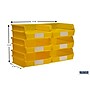 Triton Products LocBin Stackable Storage Bin, 5" x 11"x 10.87", Yellow, 6/Pack (3-235Y)~#|#~10C05442-EFBB-4166-870935005ABB939A_sc7