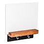 Mind Reader Glass Dry Erase Board with Wood Holder and Hook Whiteboard Message Center, White (LIFTBOARD-WHT)~#|#~10C1F9B4-AB12-42A3-9F5414BBAE6053C4_sc7