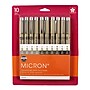 Sakura Pigma Micron Pens, Black & Gray, 10/Pack (SAK50146)~#|#~10C55462-0412-4E8D-9C30E99E350AEB5C_sc7