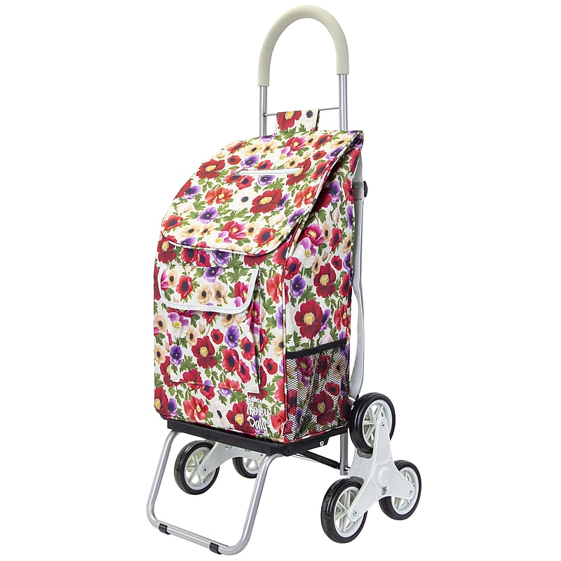 Dbest Stair Climber Trolley Dolly with Backpack Strap, Floral (01-959) image 1