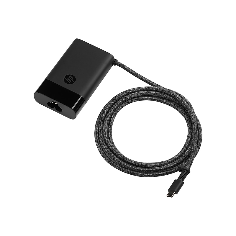HP 65W USB-C, Power Adapter, Black (671R3UT#ABA) image 1