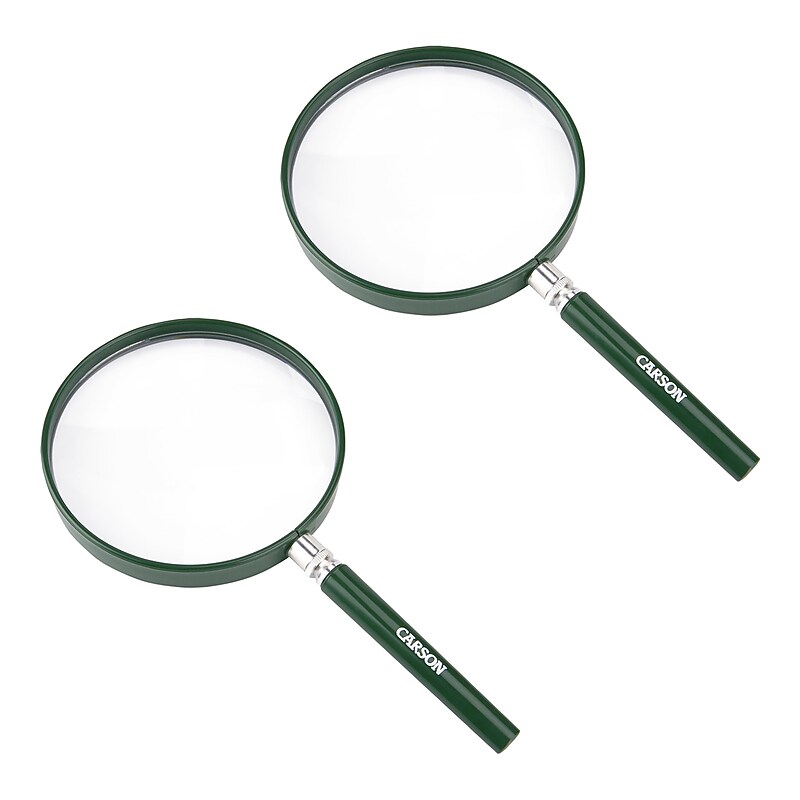 CARSON BigEye 2x Handheld Magnifier, 2/Pack (KITCSNHU202PK) image 1