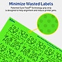 Avery Square Multipurpose Labels, 2-1/8" x 2-1/8", Neon Green, 480/Pack (94105)~#|#~10CCDC83-A723-47BA-A950F7EB672A5BC7_sc7