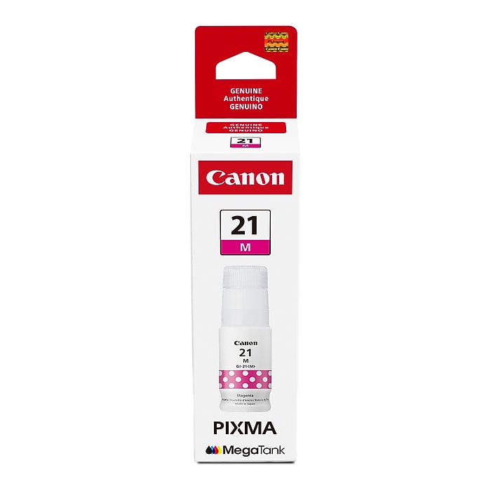 Canon GI-21 Magenta Standard Yield Ink Bottle (4538C001) | Staples