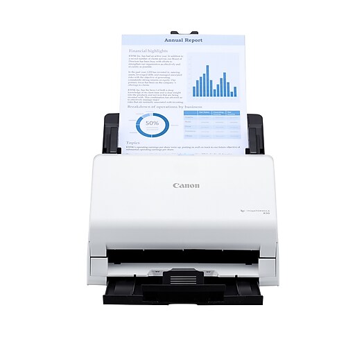 imageFORMULA R30 Office Document Scanner, White (6051C002) Staples