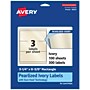 Avery Pearlized Ivory Rectangle Multipurpose Labels, 3-1/4" x 8-3/8", Ivory, 300/Box (94251)~#|#~10D07C10-50EC-4D98-8F2360D2B84D69C4_sc7