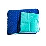 Bouncyband Soft Fleece 7 lb. Weighted Small Sensory Blanket for Kids, 56" x 36", Blue/Green (BBALPWB7BU)~#|#~10D40D21-C919-4DB8-89E996737E131BAE_sc7