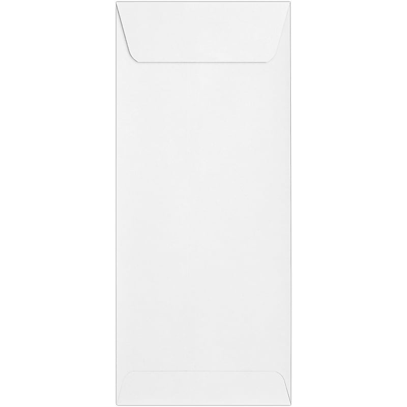 LUX 80lbs. 4 1/8" x 9 1/2" #10 Open End Envelopes, Bright White, 250/BX (7535-250) image 1