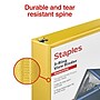Staples 1 1/2" 3-Ring View Binders, D-Ring, Yellow (58685)~#|#~10E7AAB5-5C86-4002-BD7BB3CD16E983FB_sc7