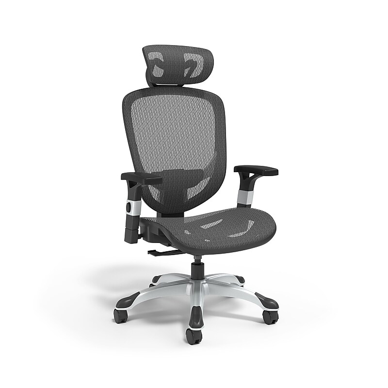 Staples Hyken Ergonomic Mesh Swivel Task Chair, Black (UN59460) image 1