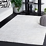 Safavieh Jasmine Shag Collection 9' x 12' Rectangle Indoor Area Rug, Machine Made, Ivory/Light Grey (JSM100A-9)~#|#~10EDFEA8-D8F0-4743-AD519C006A755C5F_sc7