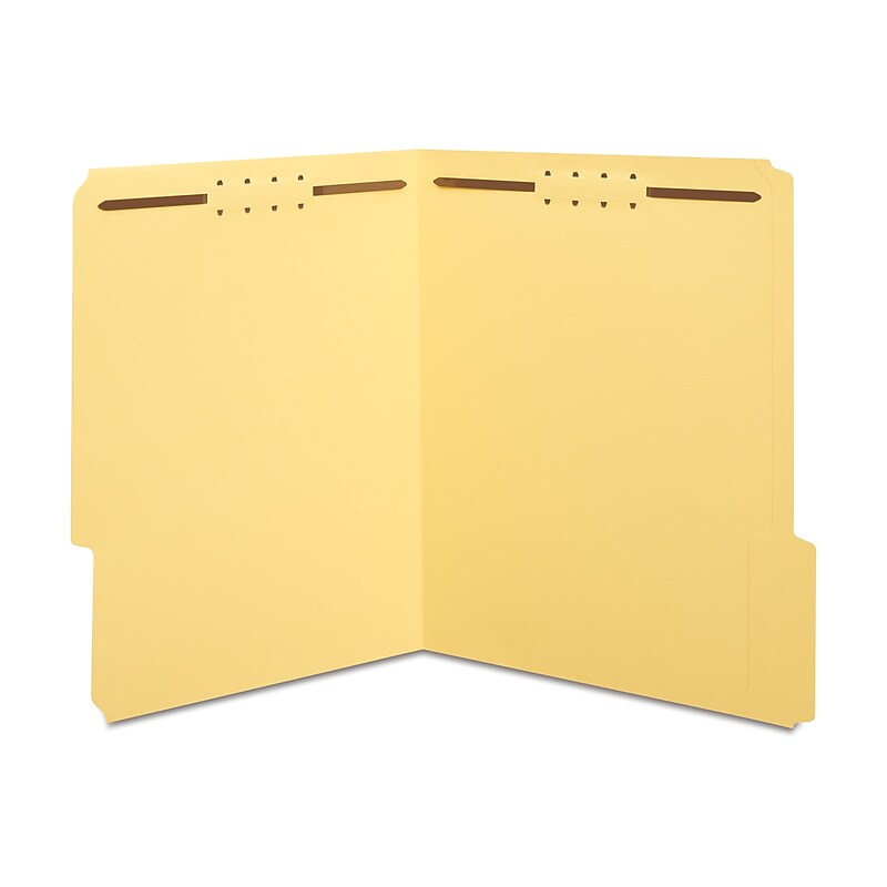 Staples® Reinforced Classification Folder, 2" Expansion, Letter Size, Yellow, 50/Box (ST18343-CC) image 1