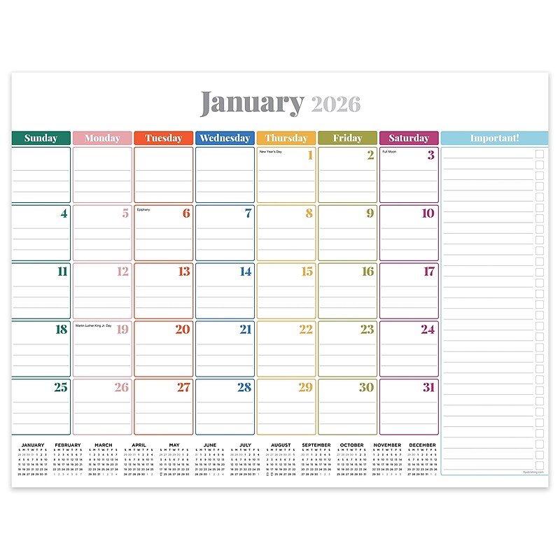 2026 TF Publishing 17" x 12" Monthly Desk Calendar, (26-8506) image 1