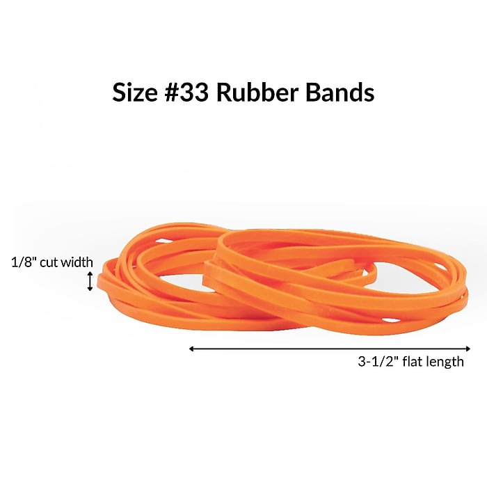 Alliance Non-Latex Multi-Purpose #33 Rubber Bands, 3-1/2